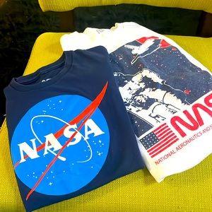 2 boys NASA Tshirts